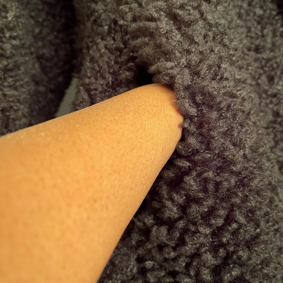 Banana Republic teddy coat black warm NWT x small Sherpa - Picture 4 of 6